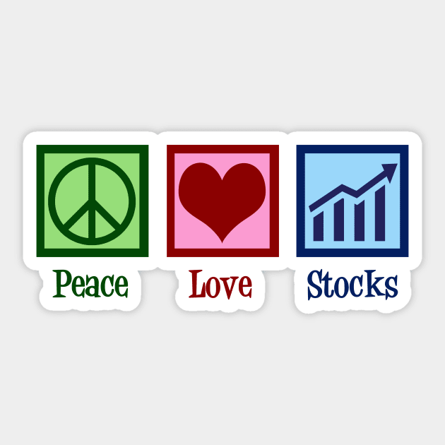 Peace Love Stocks Sticker by epiclovedesigns